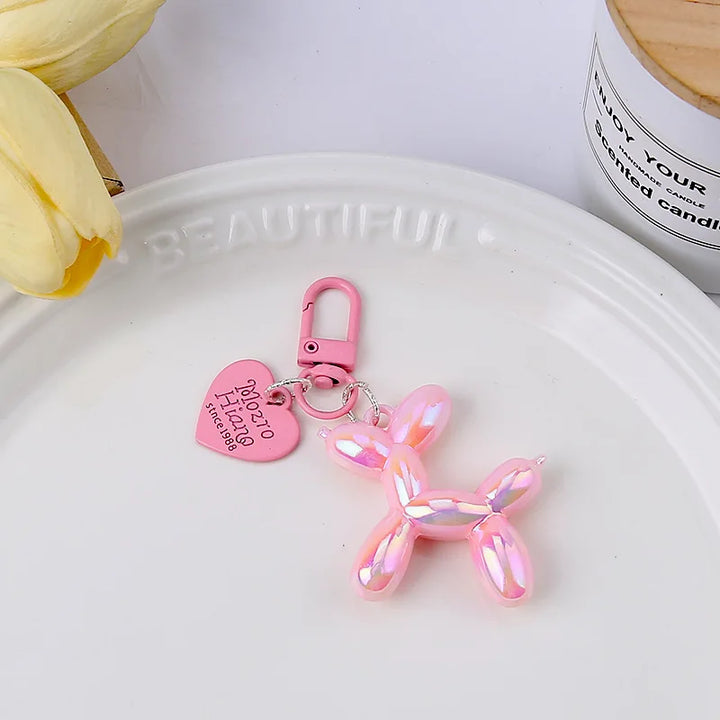 Balloon Dog Keychain Resin Cute Bag Pendant Fall 2025 Gift