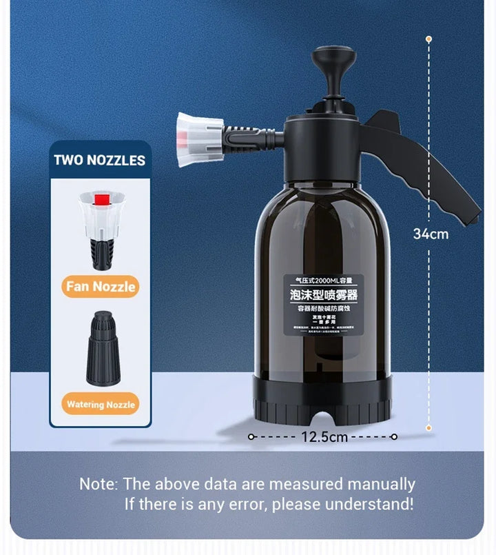 Car Wash Foam Sprayer Bottle Manual Air Pressure Gun
