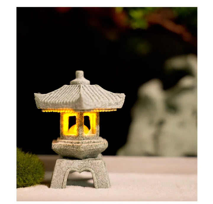 Pagoda Lantern Garden Statue Zen Yard Light Miniature Lamp for Micro Landscape Decor Fall 2026 Trend
