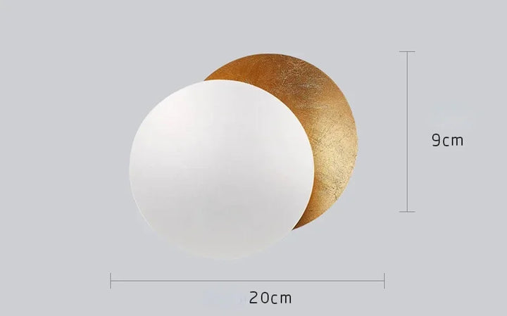 Wall Sconce Light Round Eclipse Modern Wall Lamp Iron Construction Ambient Bedside Decor Fall 2026