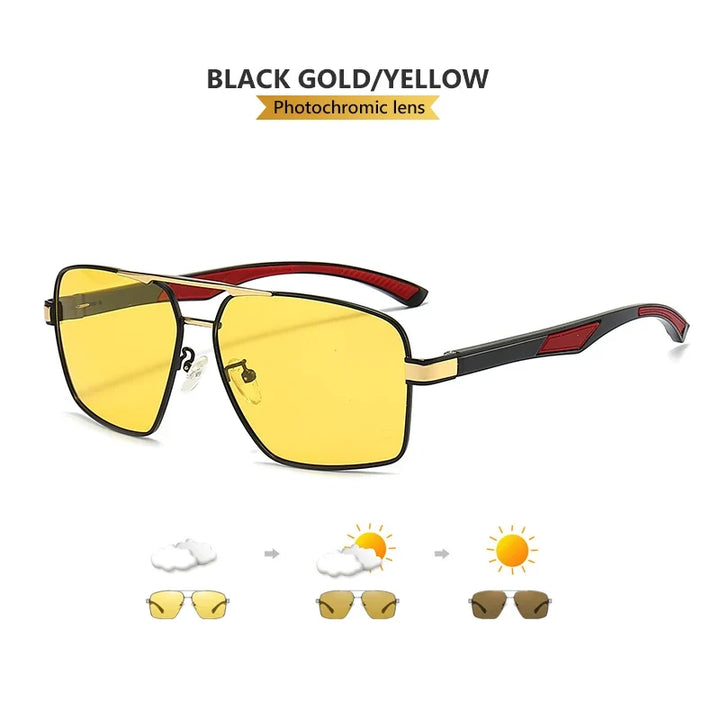 Photochromic Sunglasses Polarized Aviator UV400 Driving Glasses Night Vision Anti-Glare Fall 2026 Trend
