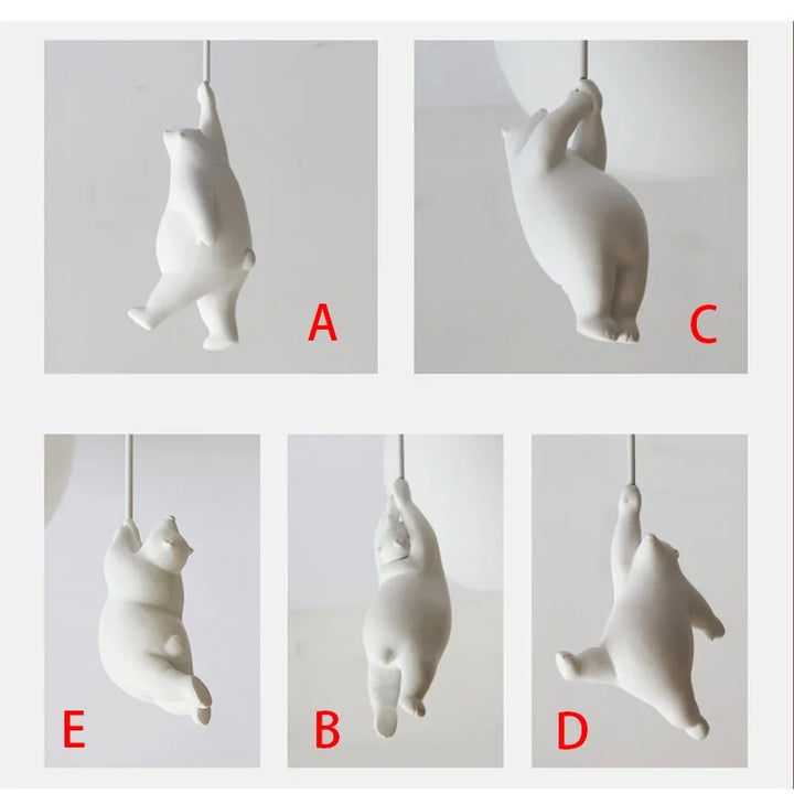 Ceiling Light Bear Cartoon Acrylic Spheres – Kids Room Chandelier, Nursery Decor, TikTok Viral 2026 Gift