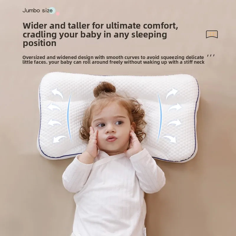 Baby Neck Support Pillow – All-Season Cotton Sleeping Pillow for Toddlers &amp; Kindergarten Kids