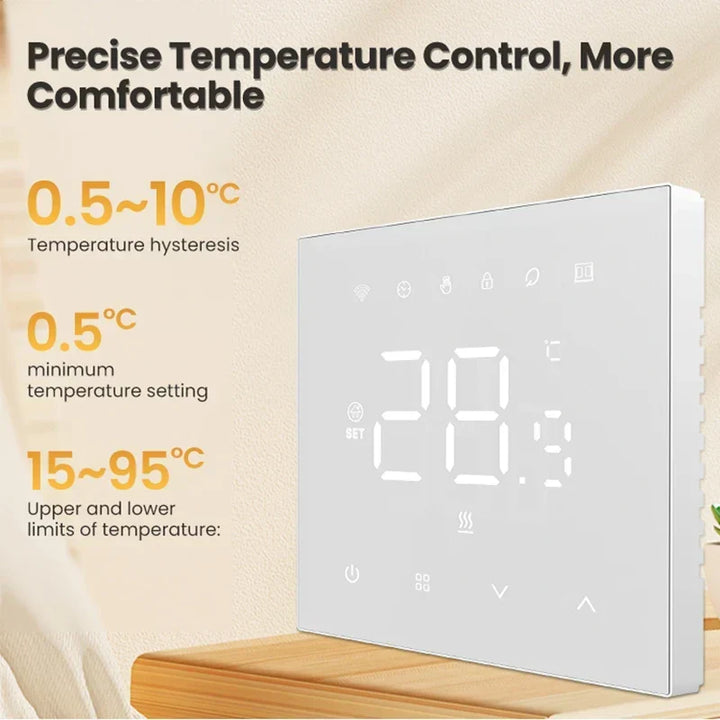 Smart Thermostat WiFi Autumn 2025 Heating And Boilers Voice Assistant Compatible Touchscreen Energy Saving