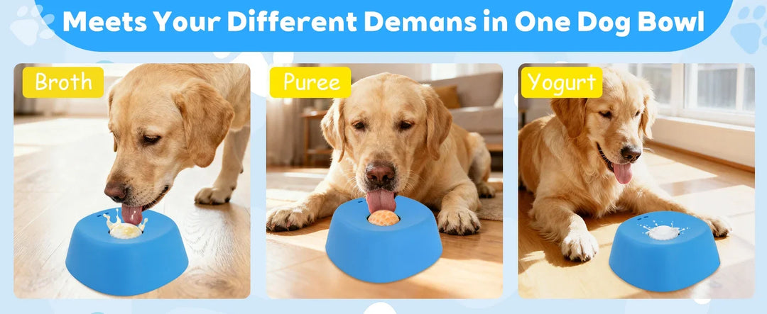 Anti-Slip Slow Feeder Dog Bowl – Ball-Shaped Lick Mat Anti-Choke Design, Pet Feeding Gift 2026