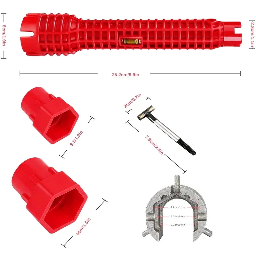 8 In 1 Multi-Purpose Magic Wrench for Home Tools - Plumbing &amp; Faucet Installation Gadget