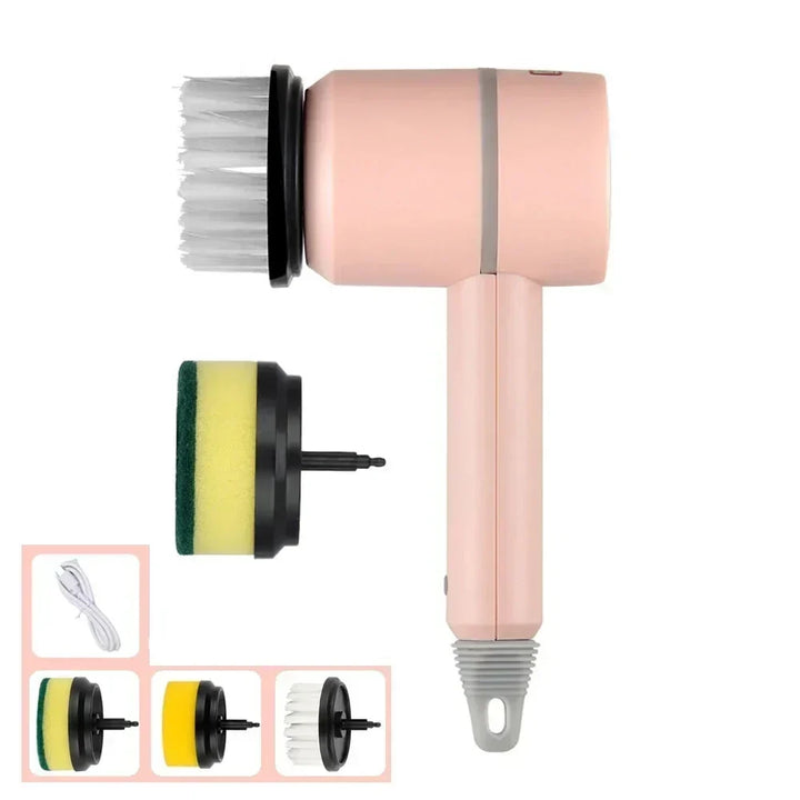 Wireless Electric Cleaning Brush USB Rechargeable Scrubber for Kitchen and Bathroom Cleaning, 3 Speed Professional Tool