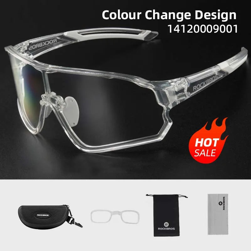 Photochromic Cycling Glasses Lightweight MTB Road Sunglasses With UV400 Protection Summer 2026 Trend