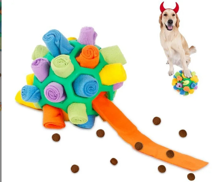 Dog Snuffle Ball Toy – Bite Resistant Rubber Interactive Nose Work Foraging Enrichment Toy for Dogs 2026