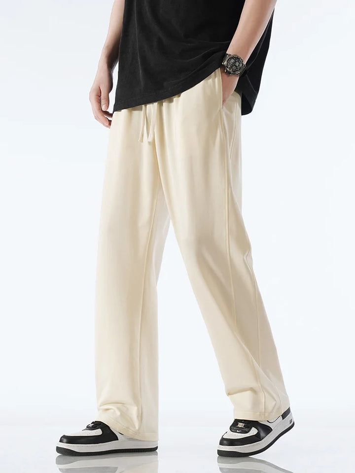 Premium Cotton Joggers for Men and Women, Lightweight Breathable Track Pants with Adjustable Fit, Casual and Sporty Style