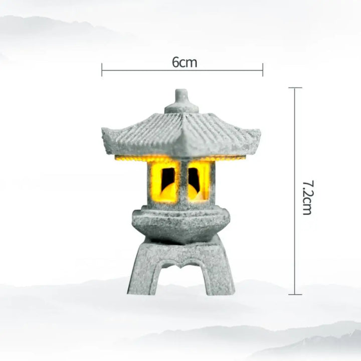 Pagoda Lantern Garden Statue Zen Yard Light Miniature Lamp for Micro Landscape Decor Fall 2026 Trend
