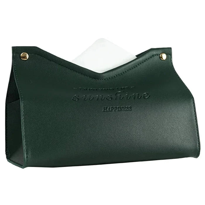 Leather Tissue Box - Nordic Car &amp; Home Decor, Large Storage Napkin Holder
