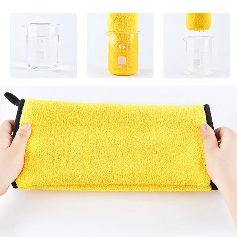 Absorbent Quick Drying Pet Towels for Dogs &amp; Cats - Soft Fiber Bathrobe &amp; Cleaning Mat