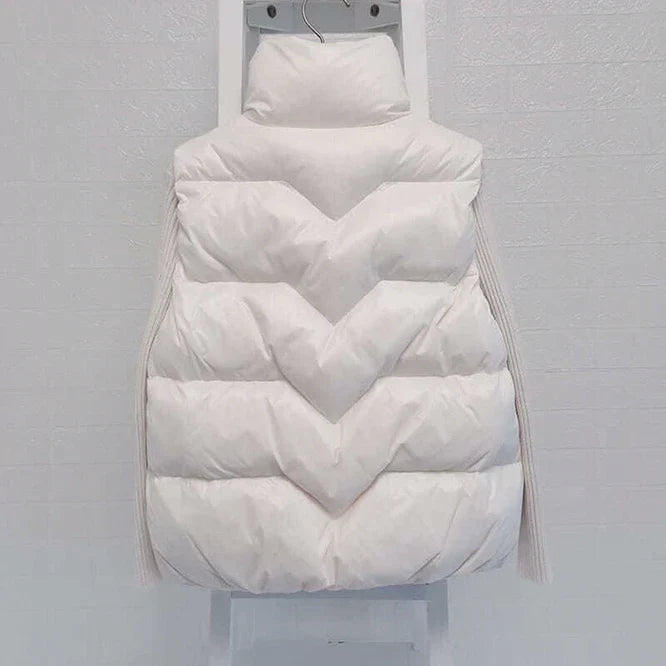 Insulating Women Vest - Loose Puffer, Polyester, Winter