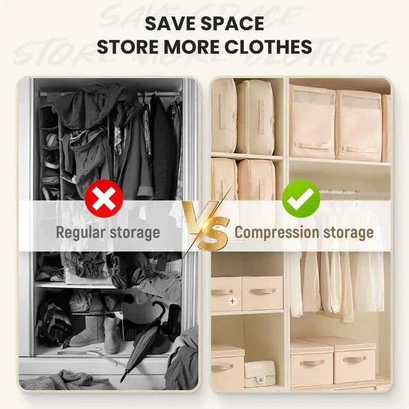Large Capacity Compression Storage Bag - Home Organizers for Clothes &amp; Quilts, Moisture-Proof