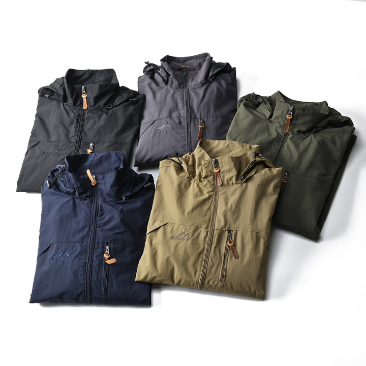 Waterproof Mens Tactical Jacket - Hooded, Lightweight