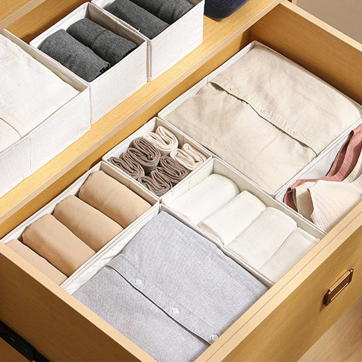 Foldable Bra and Underwear Organizer - Home Organizers for Socks, Trousers &amp; Drawer Storage