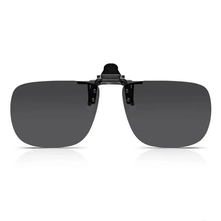 Clip-On Sunglasses Polarized UV400 Night Vision Driving Glasses Square Clip-Ons Anti-Glare Vintage Style 2026