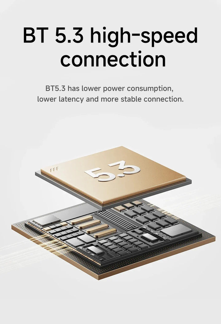 Wireless Bluetooth 5.3 earbuds – waterproof, USB-C charging, touch control, built-in mic 2026