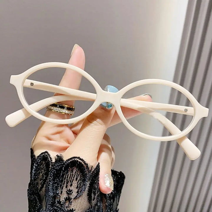 Blue Light Glasses Y2K Retro Oval Frame Eyeglasses For Reading And Computer Use, TikTok Viral 2026