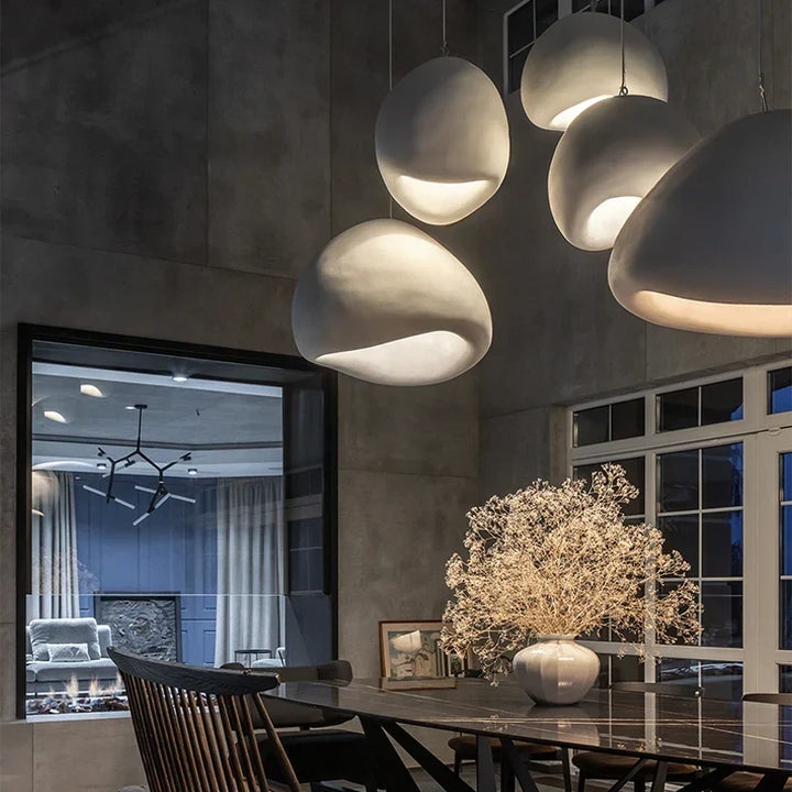 Japandi Pendant Ceiling Lamps Nordic Wabi Sabi LED Dining Room