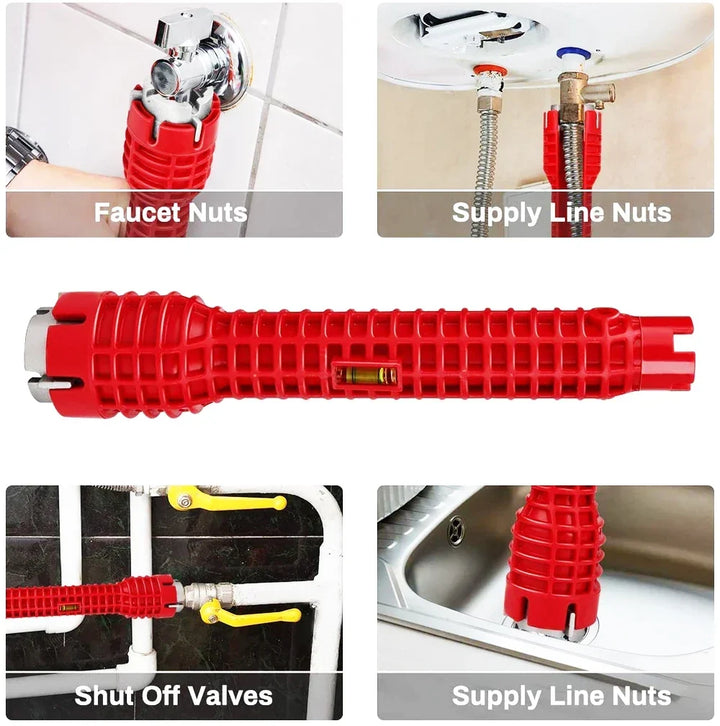 8 In 1 Multi-Purpose Magic Wrench for Home Tools - Plumbing &amp; Faucet Installation Gadget