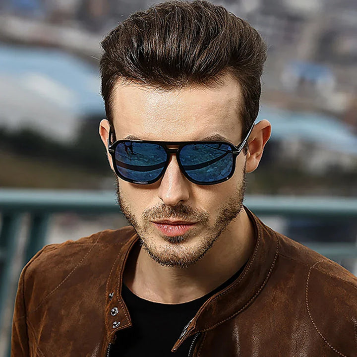 Polarized Night Vision Sunglasses Oversized Square Photochromic Lenses For Day To Night Driving Fall 2025 Trend