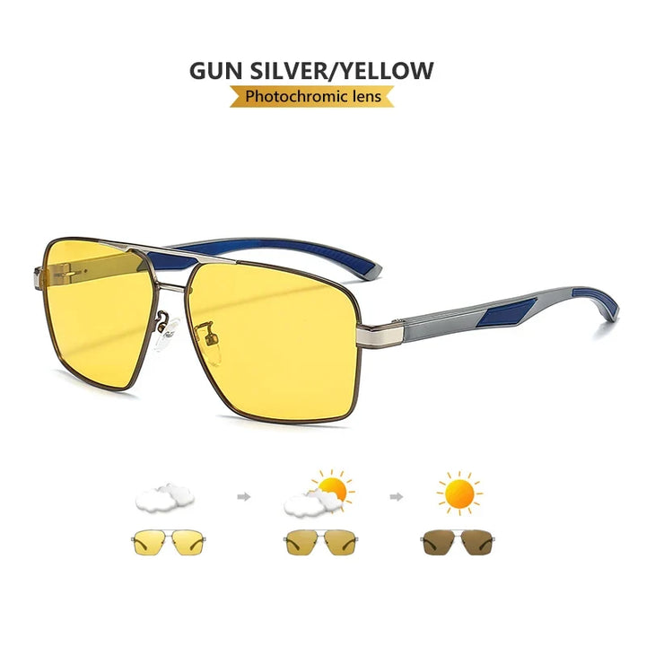 Photochromic Sunglasses Polarized Aviator UV400 Driving Glasses Night Vision Anti-Glare Fall 2026 Trend