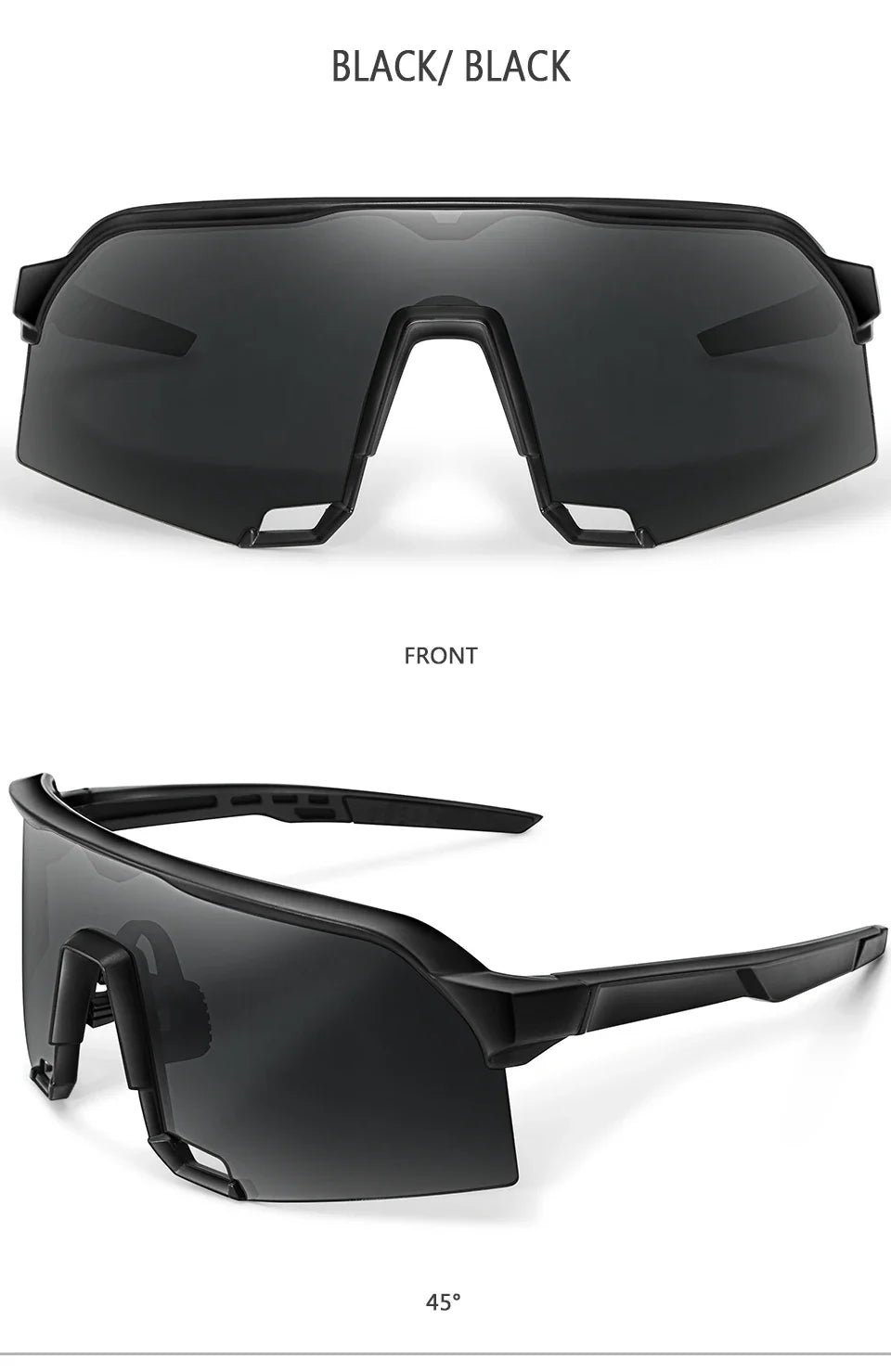 Lightweight unisex sports sunglasses – UV400 polycarbonate lenses, cycling, running, fishing