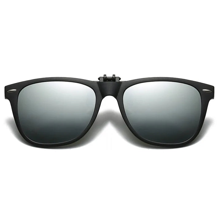 Night Vision Clip-On Sunglasses – Polarized Photochromic UV Anti-Glare Driving Goggles, Vintage Square Style, Fall 2025 Safe Driving