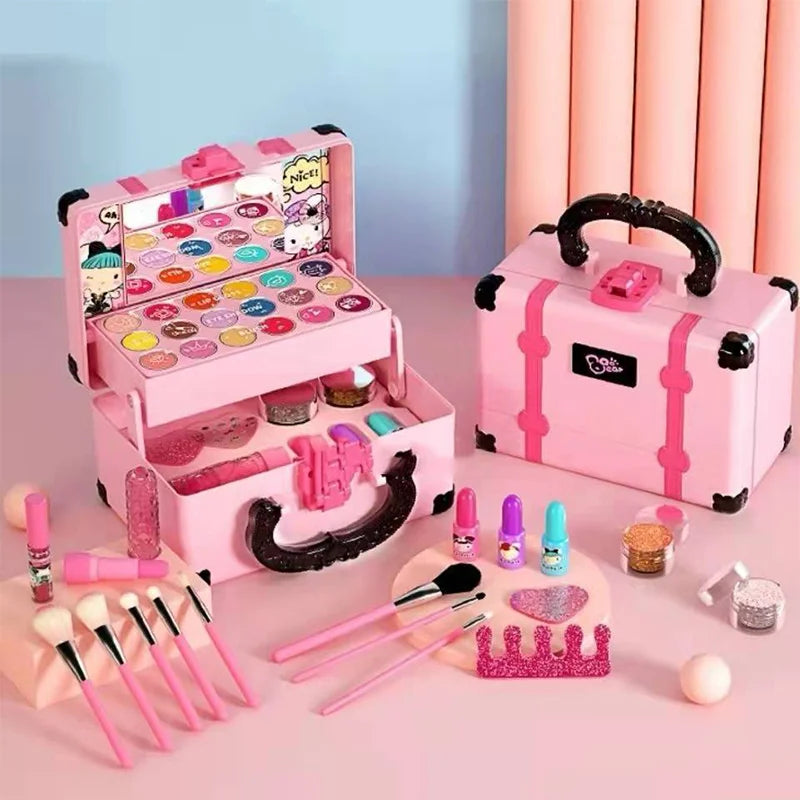 Kids Makeup Set Fun Princess Style Pretend Play Cosmetic Kit With Safe Non Toxic colours Gift Idea 2025