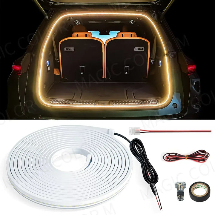 5M Car Interior LED Ambient Light Strip 12V – Flexible Waterproof Atmosphere Lamp Tesla 3 Y S X 2026