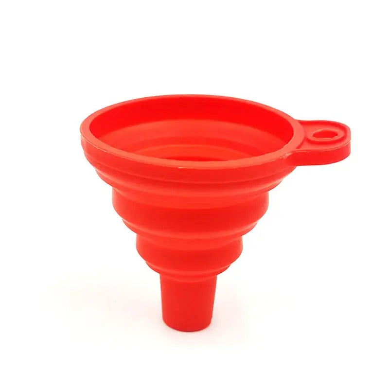 Household Telescopic Funnel Kitchen Tool - High Temperature Resistant Mini Folding Funnel - 4 colours Available