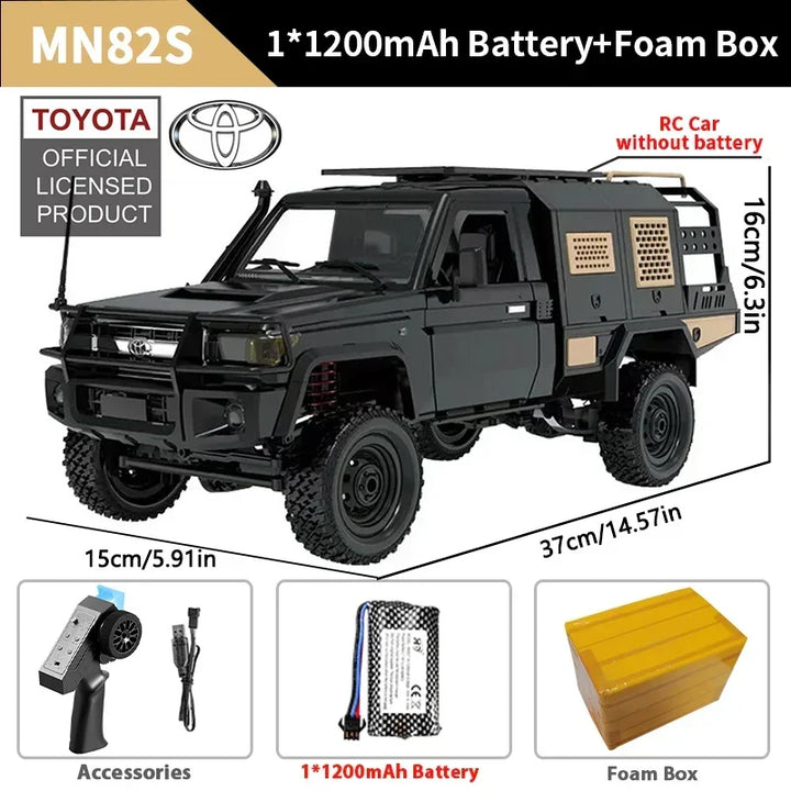 Remote Control Car 1/12 Scale 4WD Off Road RC Pickup Truck Toy For Kids Christmas Gift