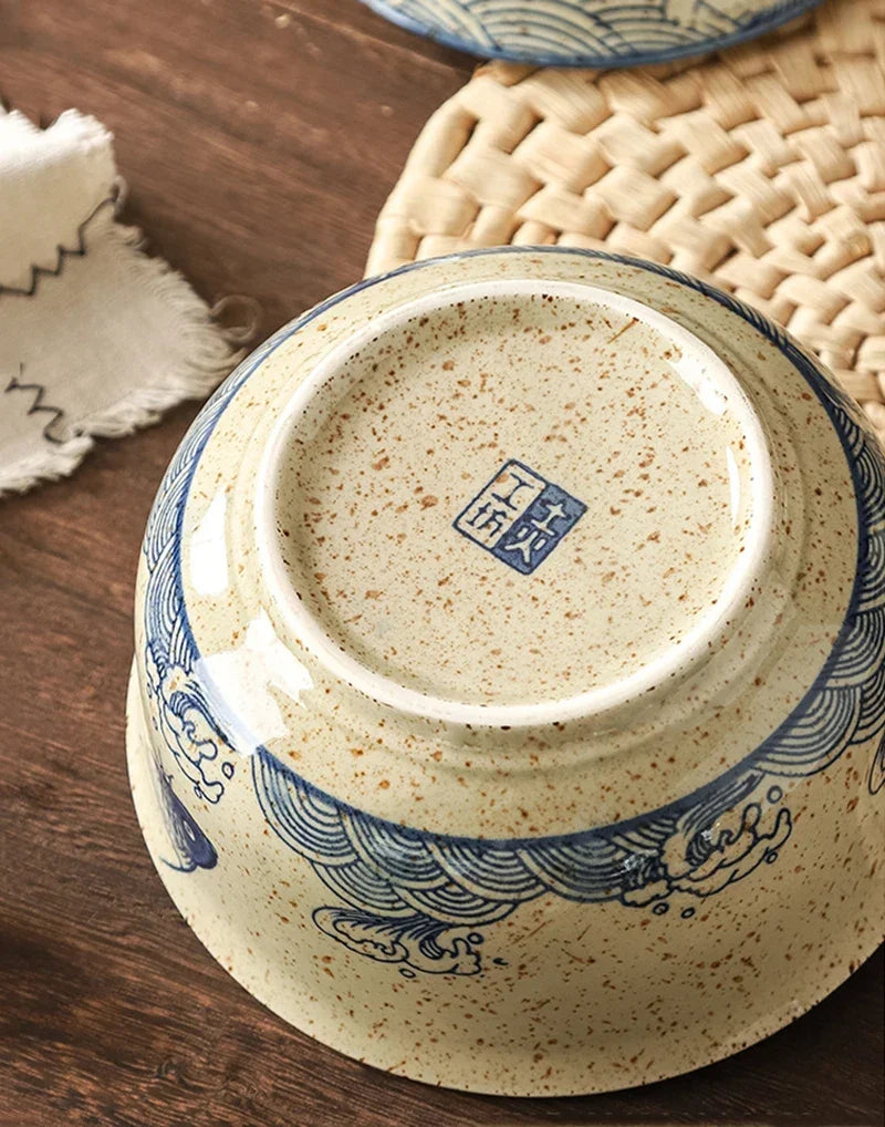 Instant Ramen Bowl With Lid Porcelain Large Capacity