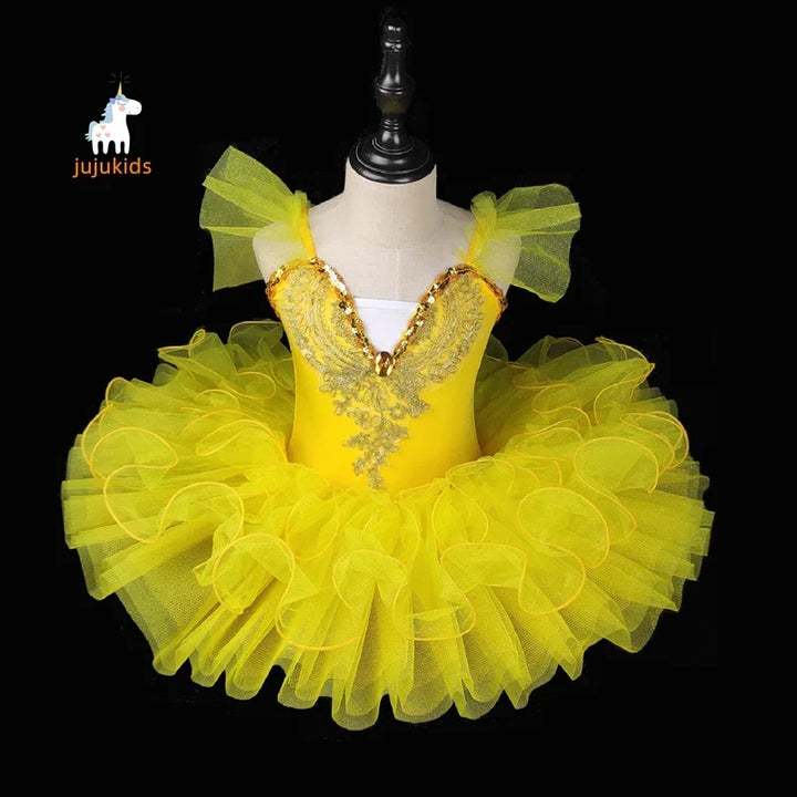 Lightweight girls ballet tutu - pancake-style, polyester, for recital performances