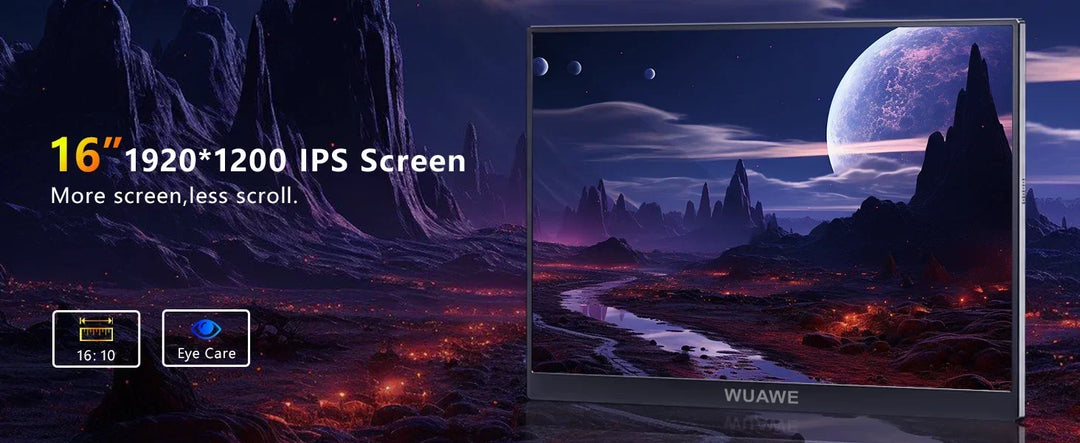 16 Inch 120Hz Portable Monitor 1920x1200 HDR Holiday Gift