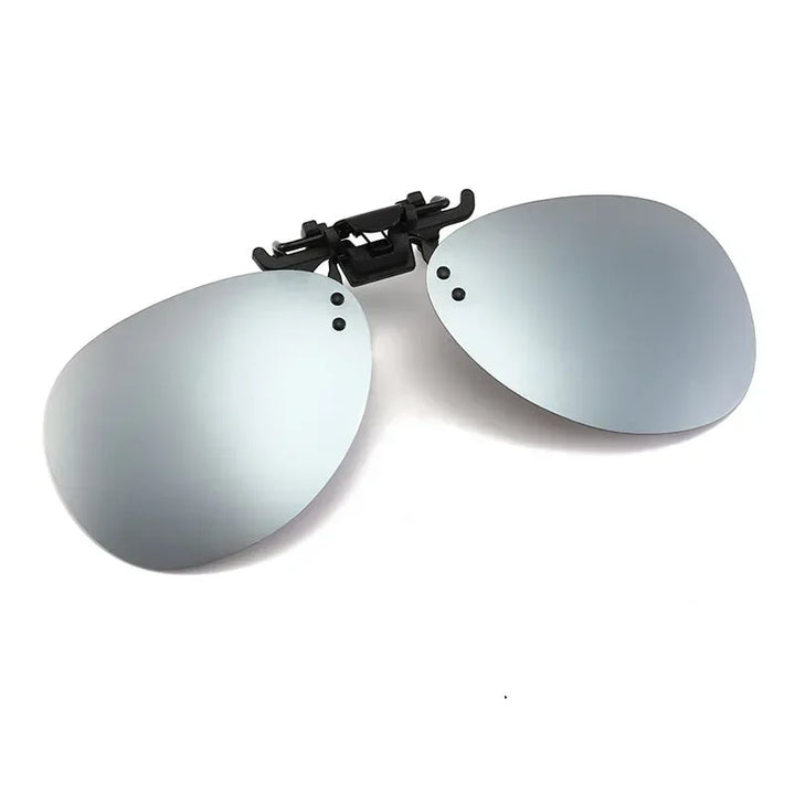 Clip-On Sunglasses Polarized UV400 Night Vision Driving Glasses Square Clip-Ons Anti-Glare Vintage Style 2026