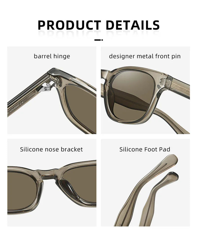 Retro square unisex sunglasses – UV400 gradient lenses, vintage style, travel and beach