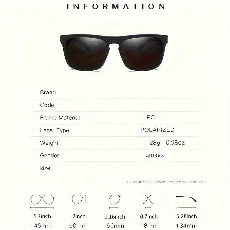 Polarized Sunglasses Square Frame Summer Travel 2026 Anti Glare Sun Shades For Driving Fishing 2 Pack