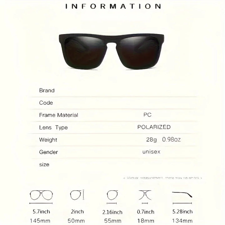 Polarized Sunglasses Square Frame Summer Travel 2026 Anti Glare Sun Shades For Driving Fishing 2 Pack