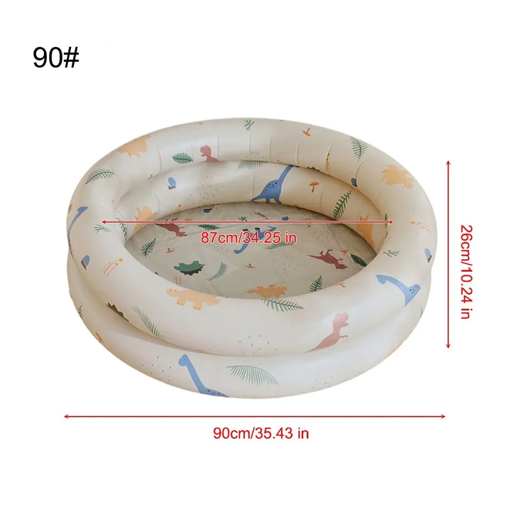 Inflatable Baby Swimming Pool 80cm, Portable Round PVC Paddling Pool for Toddlers, Indoor/Outdoor Use, Child-Friendly Design