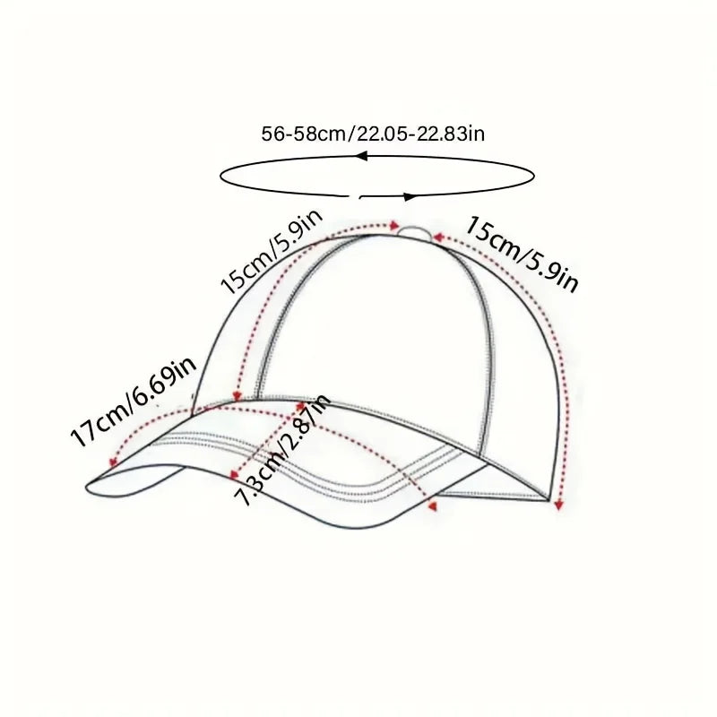 Classic unisex embroidered baseball cap – casual sun hat for outdoor sport &amp; everyday wear