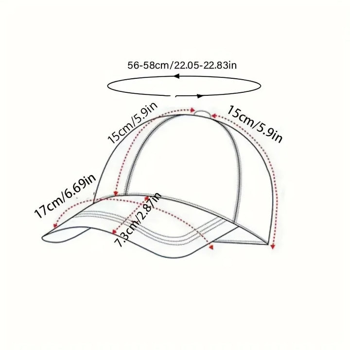 Classic unisex embroidered baseball cap – casual sun hat for outdoor sport &amp; everyday wear