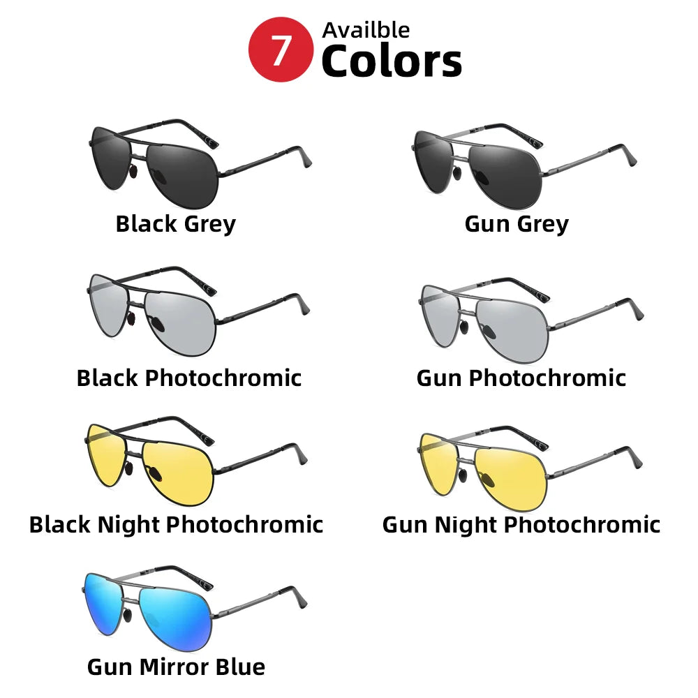 Aviator Sunglasses Foldable Metal Pilot Style Polarized UV400 Sun Glasses, Summer 2026 Trend, All-Day Comfort