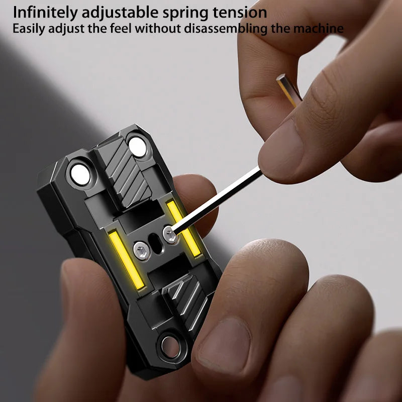 Luminous Push Slider Metal Fidget Toy EDC Stress Relief
