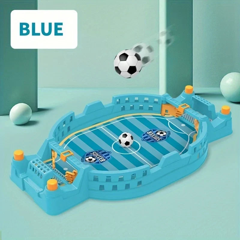Interactive Soccer Game for Kids -2-Player Tabletop Fun, Parent-Child Activity, Portable Puzzle Game in Blue/Green