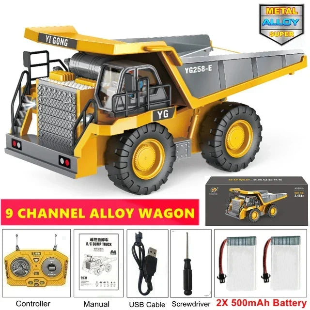 Remote Control Excavator Toy 4WD Construction Vehicle Battery Included Kids Gift Fall 2025
