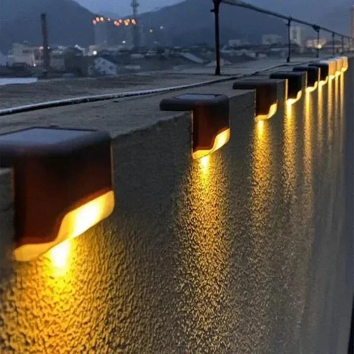 Solar Deck Lights Outdoor Waterproof LED Fence Lights for Patio Stairs Pathway Fall 2026 Eco Friendly