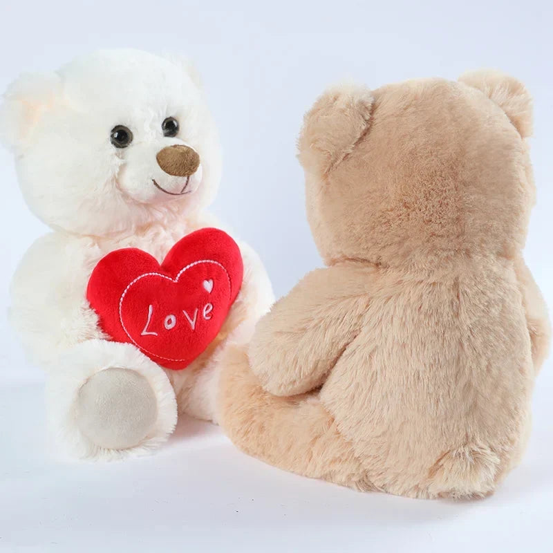 Teddy Bear Plush Toy Heart Hug Gift 2026 Valentine Gift For Kids Huggable Bear Soft Plush